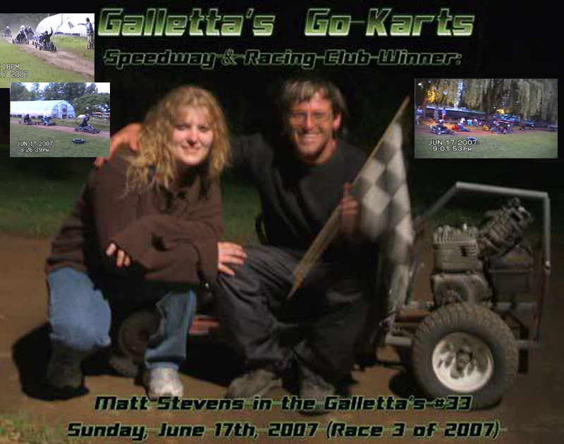 6/17/2007 – Woman Struck as Matt Stevens Storms Through the 14-kart field for Feature Triumph! +YouTube