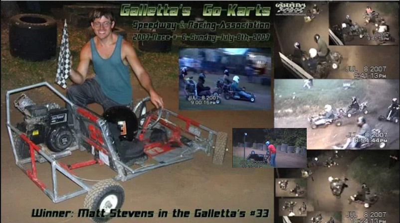 7/8/2007 – 15-kart, Wreck-Filled, Flipping Extravaganza won by Matt Stevens [+YouTube!]