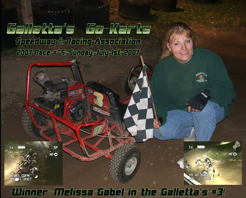 7/1/2007 – 1st Female Winner at Galletta’s: Melissa Gabel steals it late! +YouTube