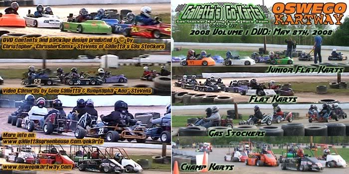 5/8/2008: Oswego Kartway DVD 2008 Volume 1 – Matt Stevens still All-Time Oswego Dirt’s winningest kart driver! +YouTube