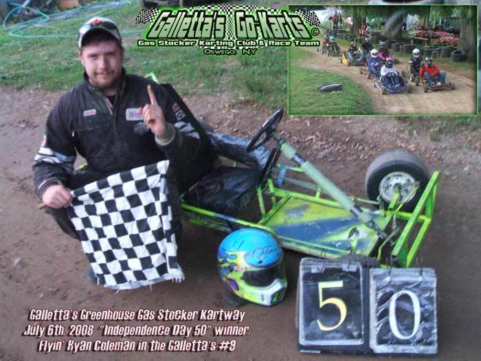 7/6/2008 – Ryan Coleman bulldozes a win in the 9-Kart Independence Day 50, his 2nd win in a row in Galletta’s #9! +YouTube Videos