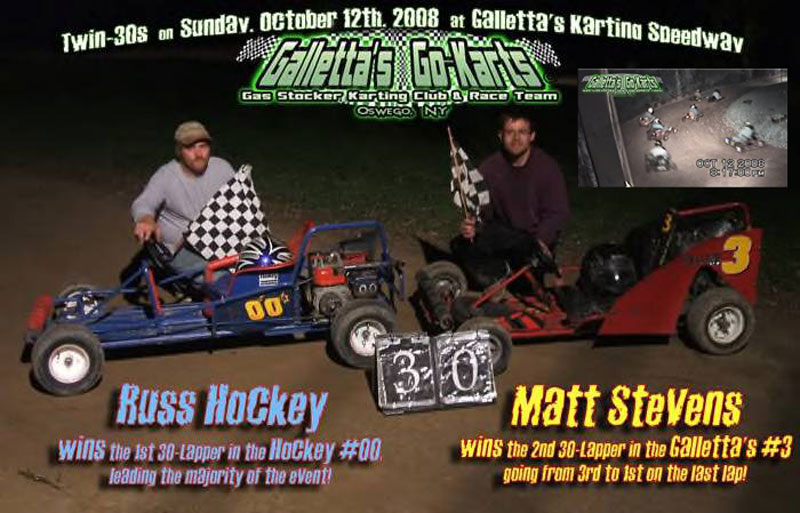10/12/2008 – Russ Hockey & Matt Stevens win the 1st Fall Fury Twin-30s of ’08! [+YouTube Videos]