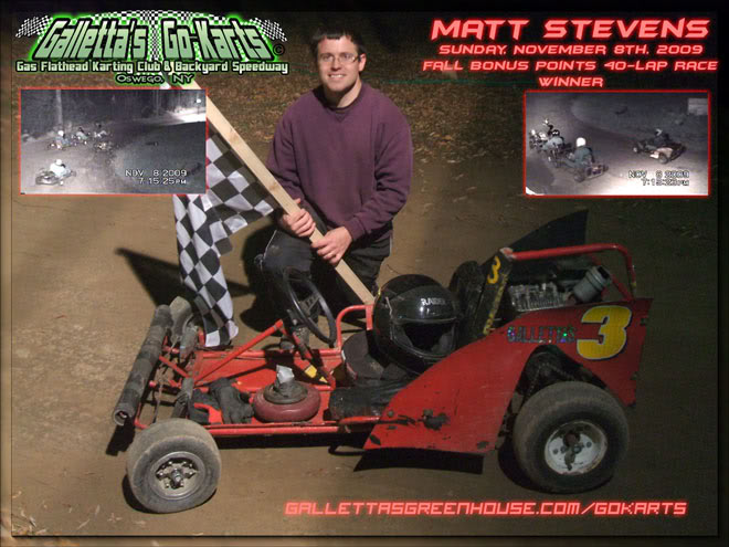 11/8/2009 – Fall Bonus Points Race ’09 Finale won by Matt Stevens (+YouTube)