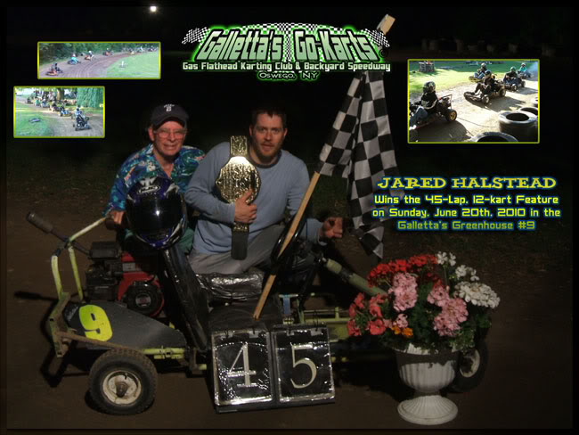 6/20/2010 – Jared Halstead Wins 14-Driver/45-Lap Father’s Day Feature! (+Videos)