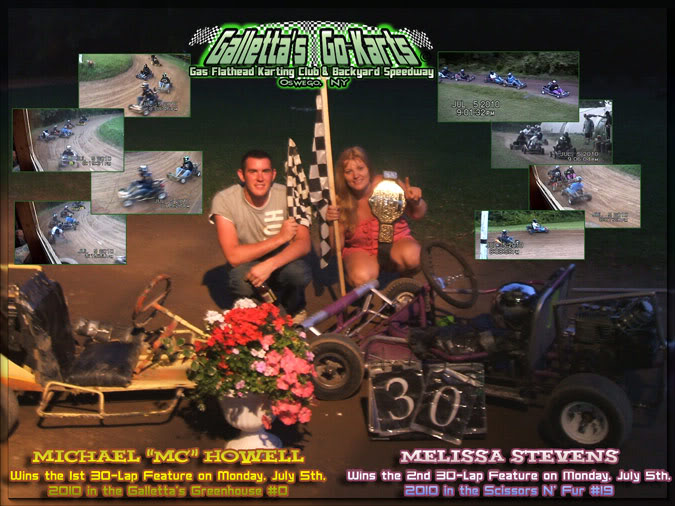 7/5/2010 – DJ Mike “mc” Howell & Melissa Stevens take the 11-Kart/Twin-30s (+YouTube Videos)