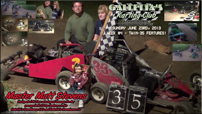 6/23/2013 – Matt Stevens Sweeps the Twin-35s in his Galletta’s Greenhouse #3 & 33! +YouTube
