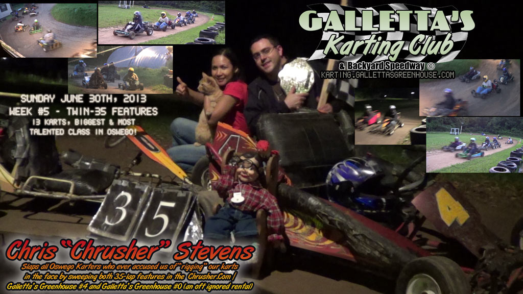 6/30/2013 – Chris Stevens Sweeps the Twin-35s in his Galletta’s Greenhouse #4…