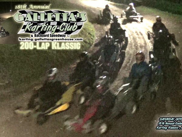 10/12/2013 – 18th Annual 200-Lap Karting Klassic at Galletta’s won by Kelly Miller in the Galletta’s Greenhouse #7! +YouTube