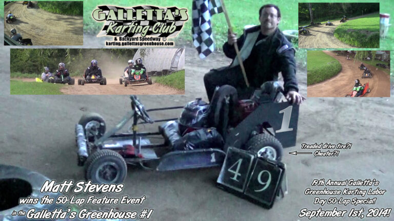 Galletta’s Greenhouse Racing Team Kart #1