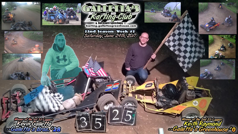 6/24/2017 – Kevin Galletta & Keith Raymond make it 4-Winners-for-4-Races this season!…