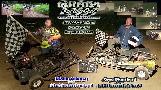 8/4/2019 – All-Rookie Nite! Twin-15s & Another Flying Kart – Nicolas Olivares…