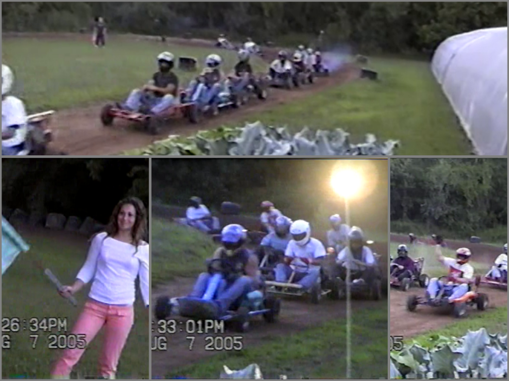 Some shots of the HOT action! The lovely flag girl Amanda started the engines of 15 karters!!!