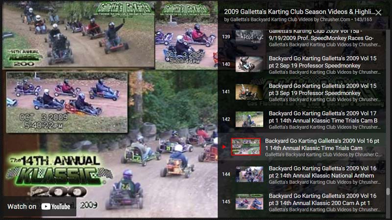 2009 Season -14th Annual Point Championship Recap (+ Complete Season on YouTube!)