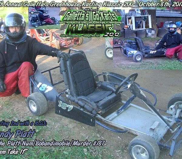 Visitor’s Platt-Num Murder #187 Kart