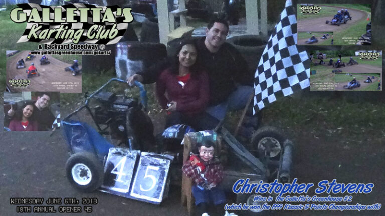 Galletta’s Greenhouse Racing Team Kart #2